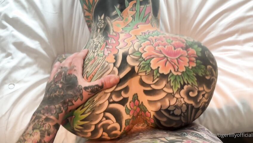 Tiger Lilly - Bedroom Blowjob And Couch Dick Ride