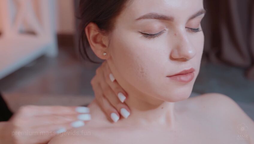 ASMR Massage - Relaxing Massage on Chair by Olga to Nikki​