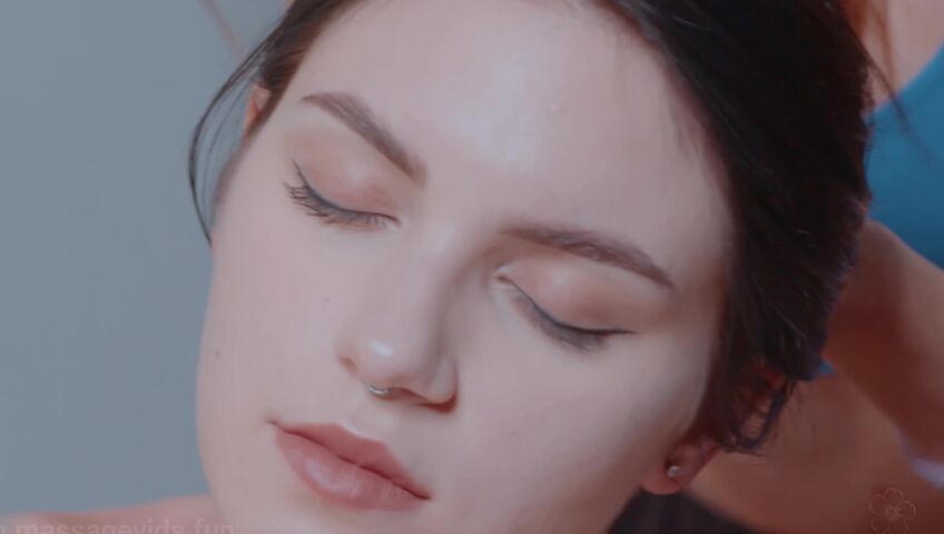 ASMR Massage - Relaxing Massage on Chair by Olga to Nikki​