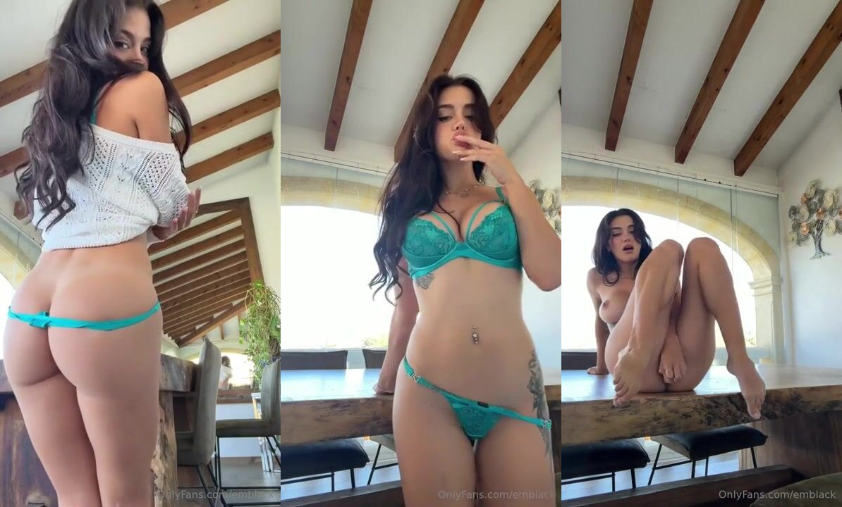 Emily Black - Striptease & Self Fuck