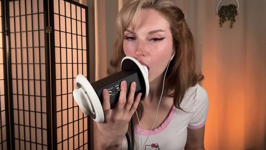 Busy B - Lollipop Ear Eating - Intense Ear Eating and Mouth Sounds