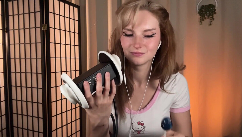 Busy B - Lollipop Ear Eating - Intense Ear Eating and Mouth Sounds