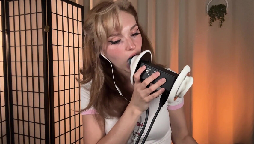 Busy B - Lollipop Ear Eating - Intense Ear Eating and Mouth Sounds