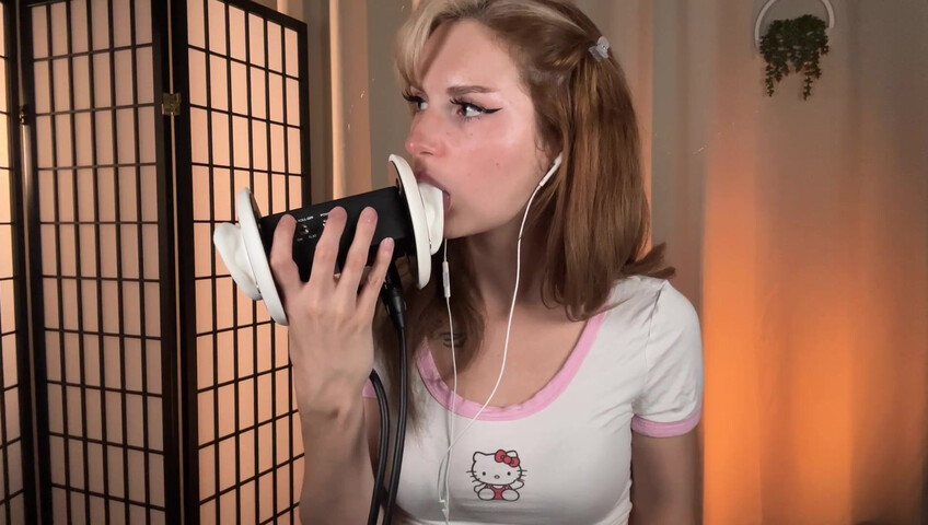 Busy B - Lollipop Ear Eating - Intense Ear Eating and Mouth Sounds