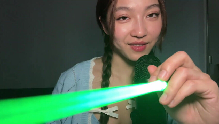 Cloud Crystal ASMR Patreon - 10 April 2024 - Spit Painting Your Face with a Light Saber