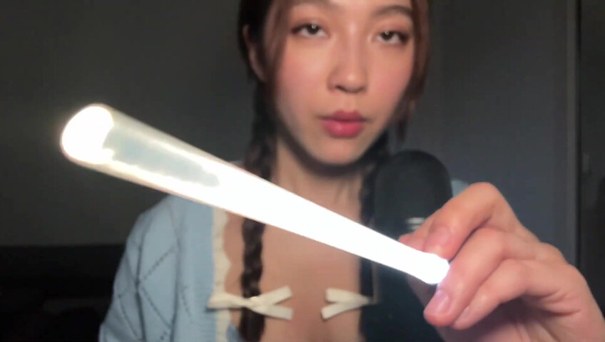 Cloud Crystal ASMR Patreon - 10 April 2024 - Spit Painting Your Face with a Light Saber