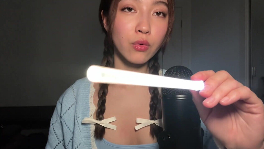 Cloud Crystal ASMR Patreon - 10 April 2024 - Spit Painting Your Face with a Light Saber
