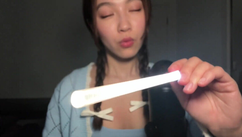 Cloud Crystal ASMR Patreon - 10 April 2024 - Spit Painting Your Face with a Light Saber