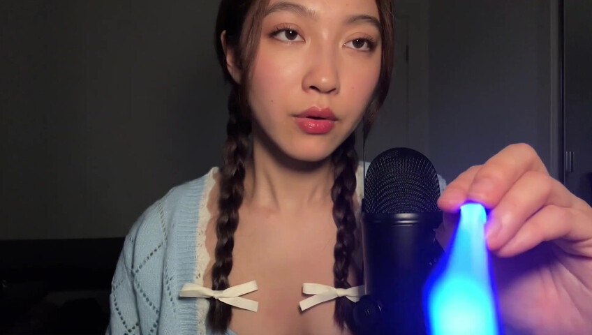 Cloud Crystal ASMR Patreon - 10 April 2024 - Spit Painting Your Face with a Light Saber