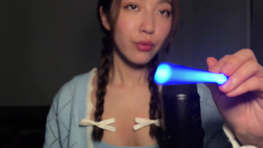 Cloud Crystal ASMR Patreon - 10 April 2024 - Spit Painting Your Face with a Light Saber
