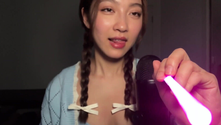 Cloud Crystal ASMR Patreon - 10 April 2024 - Spit Painting Your Face with a Light Saber