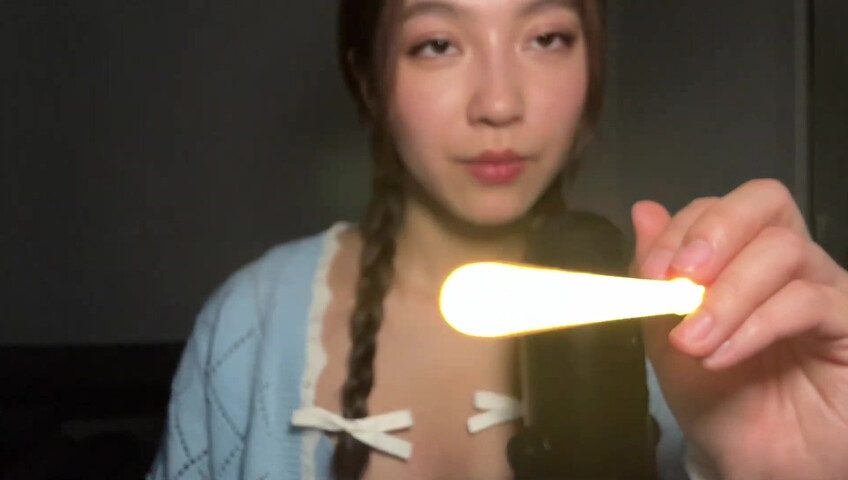 Cloud Crystal ASMR Patreon - 10 April 2024 - Spit Painting Your Face with a Light Saber