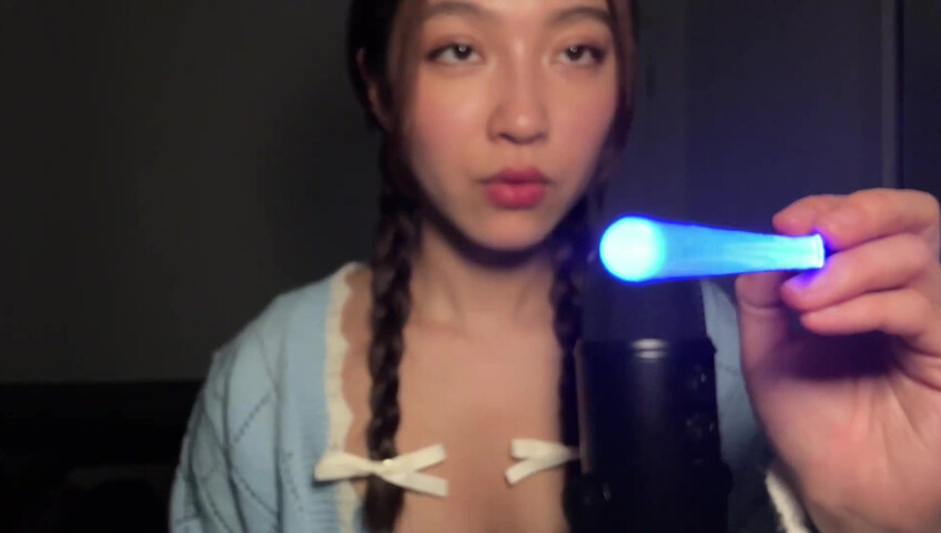 Cloud Crystal ASMR Patreon - 10 April 2024 - Spit Painting Your Face with a Light Saber