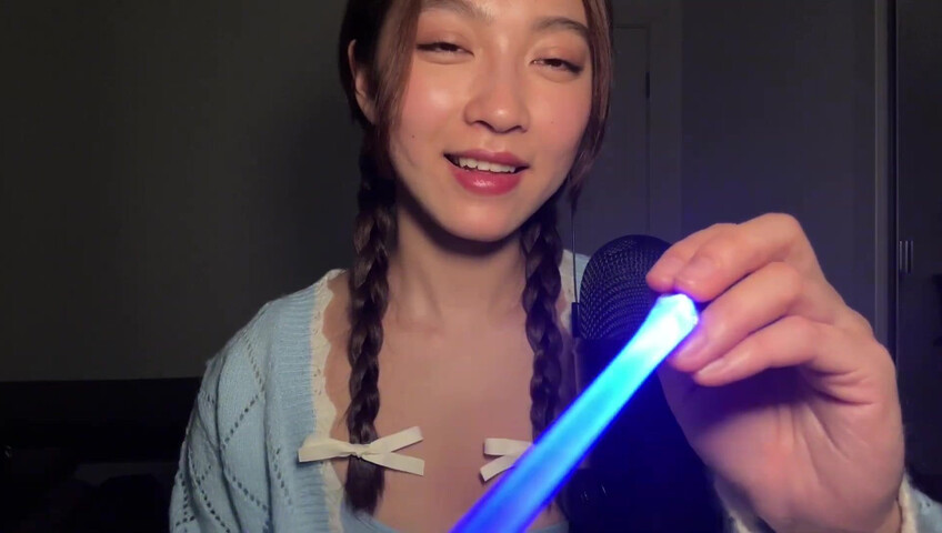 Cloud Crystal ASMR Patreon - 10 April 2024 - Spit Painting Your Face with a Light Saber