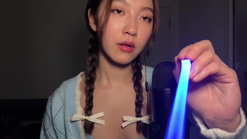Cloud Crystal ASMR Patreon - 10 April 2024 - Spit Painting Your Face with a Light Saber