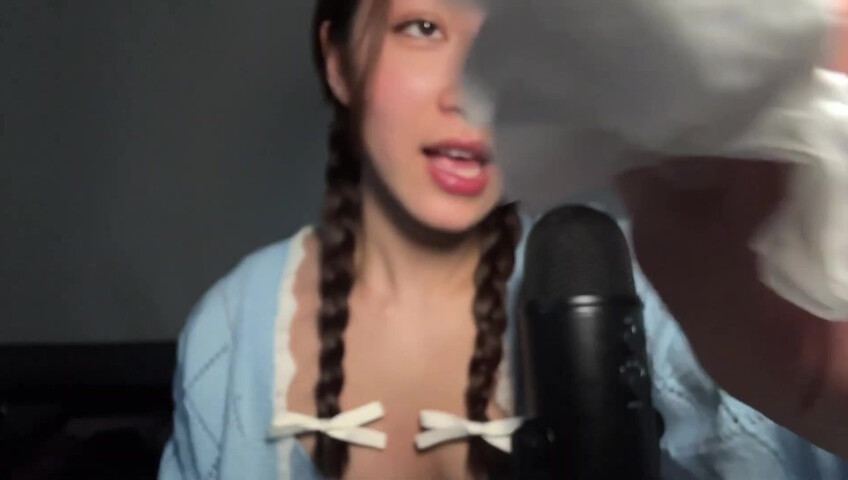 Cloud Crystal ASMR Patreon - 10 April 2024 - Spit Painting Your Face with a Light Saber