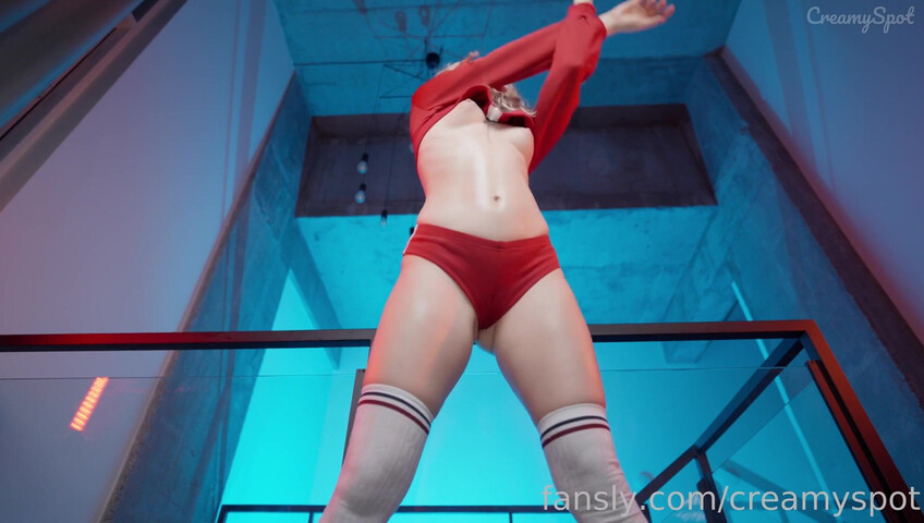 Creamy Spot - Huge Load for Gym Girl