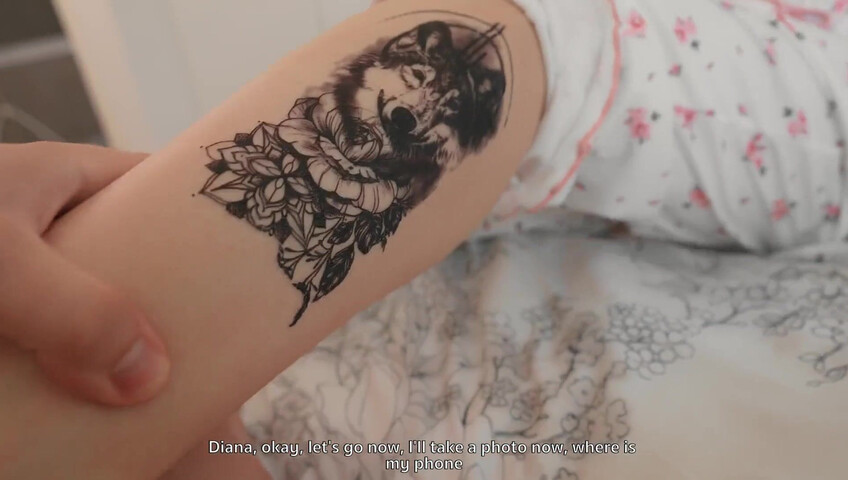 Diana Rider - Please Stepbro Don't Tell Our parents About My Tattoo!