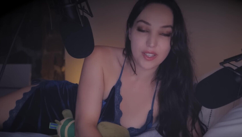 [ASMR] FALL ASLEEP NEXT TO YOUR WIFE (ramble + head massage)