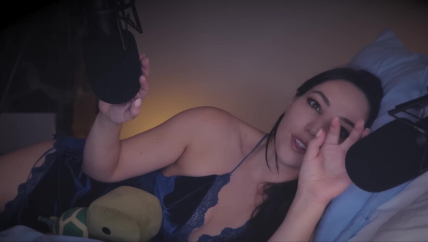 [ASMR] FALL ASLEEP NEXT TO YOUR WIFE (ramble + head massage)