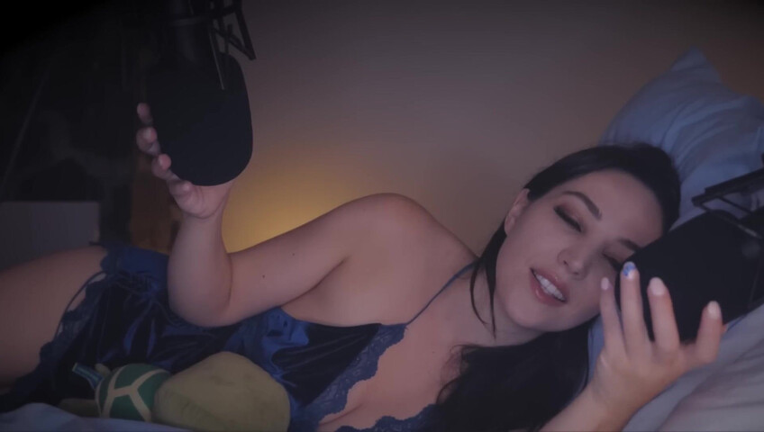 [ASMR] FALL ASLEEP NEXT TO YOUR WIFE (ramble + head massage)