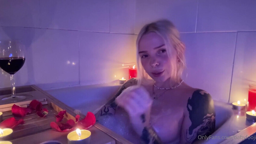 babyfooji - Valentines Day bathtub JOI