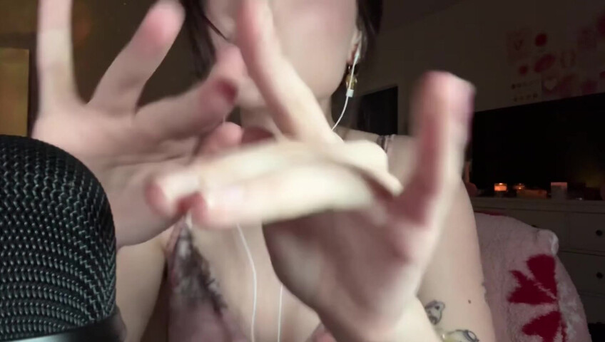 beebee asmr - ASMR - Collarbone Tapping, Hand Sounds, Mouth Sounds, Rambling