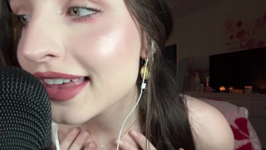 beebee asmr - ASMR - Collarbone Tapping, Hand Sounds, Mouth Sounds, Rambling