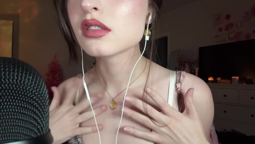 beebee asmr - ASMR - Collarbone Tapping, Hand Sounds, Mouth Sounds, Rambling