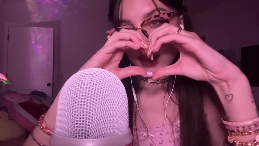 beebee asmr - Upclose Kisses, “You’re Loved” Affirmations, Mouth Sounds