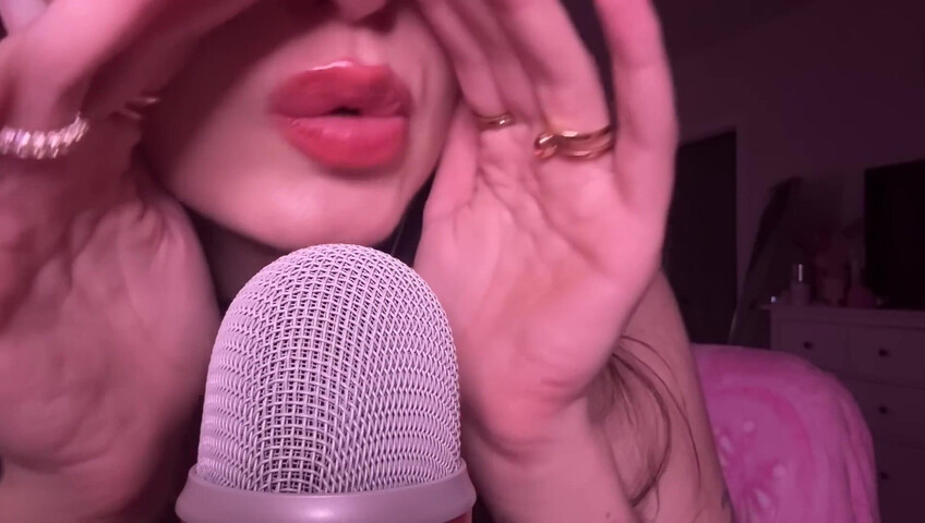 beebee asmr - Upclose Kisses, “You’re Loved” Affirmations, Mouth Sounds