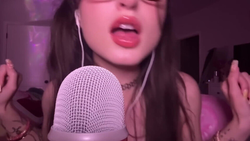 beebee asmr - Upclose Kisses, “You’re Loved” Affirmations, Mouth Sounds