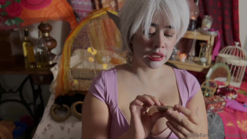 Elise Tran ASMR - Ditzy elf shopkeeper shows off her tits