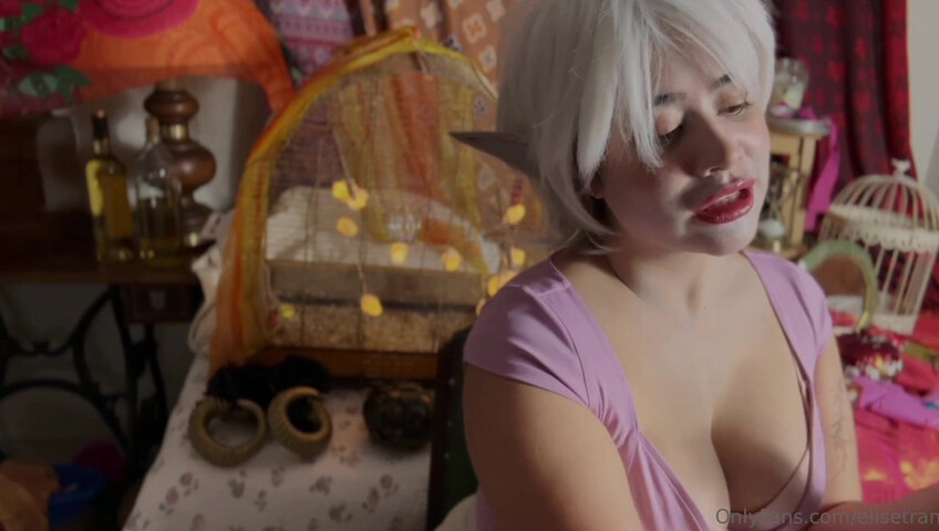 Elise Tran ASMR - Ditzy elf shopkeeper shows off her tits