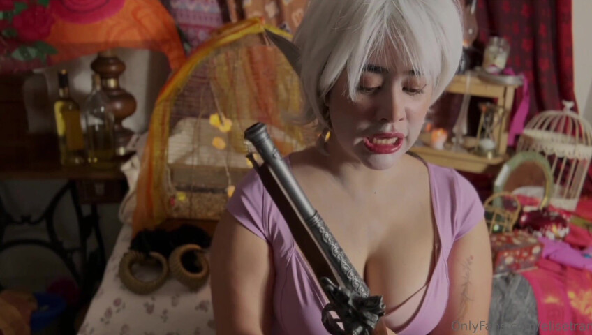 Elise Tran ASMR - Ditzy elf shopkeeper shows off her tits