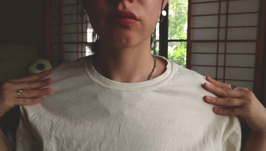 Elise Tran ASMR - naughty nipples tease and whispers