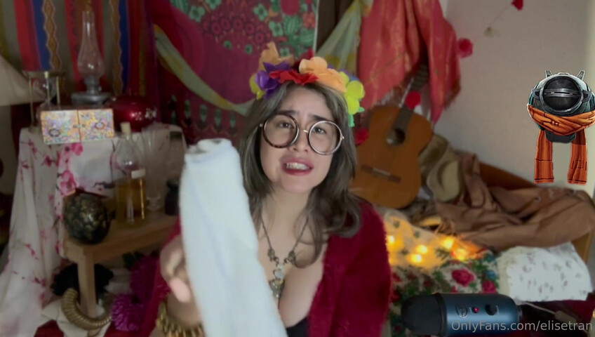 Elise Tran ASMR - Slutty hippie shopkeeper teases her hot tits