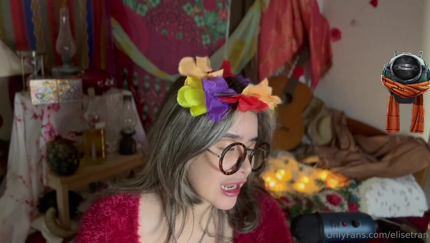 Elise Tran ASMR - Slutty hippie shopkeeper teases her hot tits