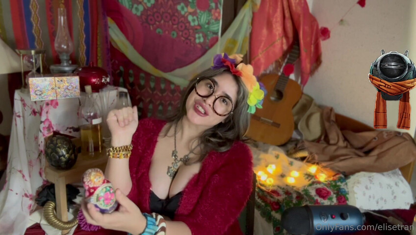 Elise Tran ASMR - Slutty hippie shopkeeper teases her hot tits