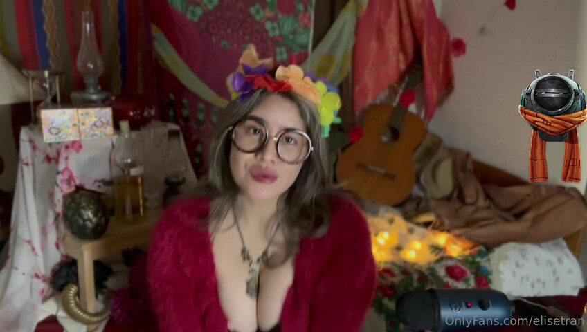 Elise Tran ASMR - Slutty hippie shopkeeper teases her hot tits