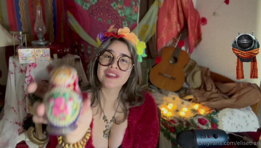 Elise Tran ASMR - Slutty hippie shopkeeper teases her hot tits