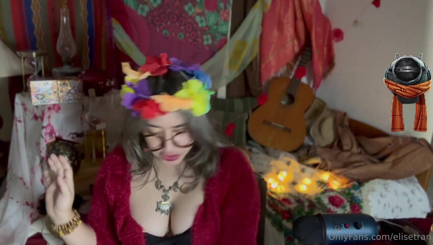 Elise Tran ASMR - Slutty hippie shopkeeper teases her hot tits