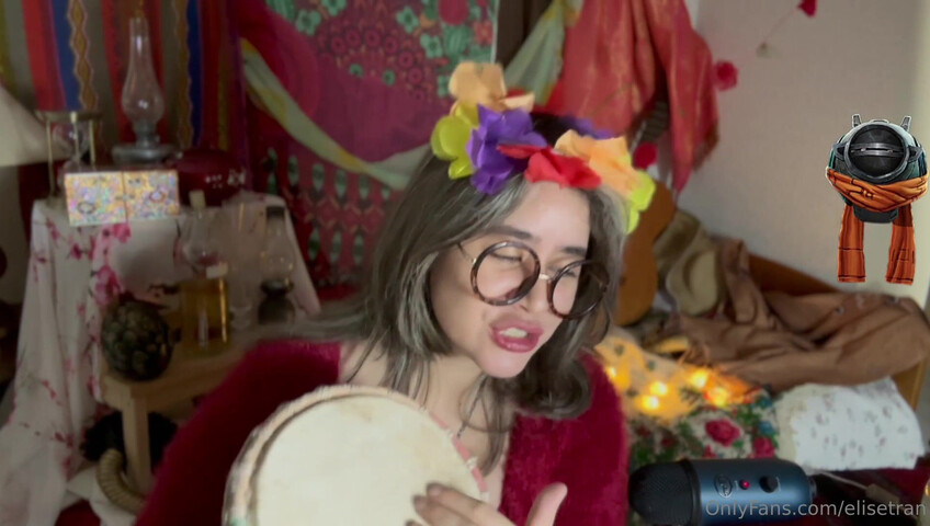 Elise Tran ASMR - Slutty hippie shopkeeper teases her hot tits