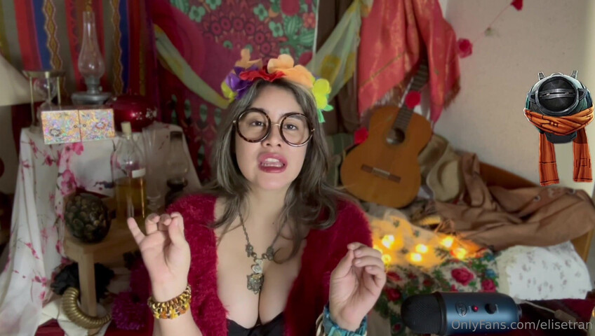 Elise Tran ASMR - Slutty hippie shopkeeper teases her hot tits