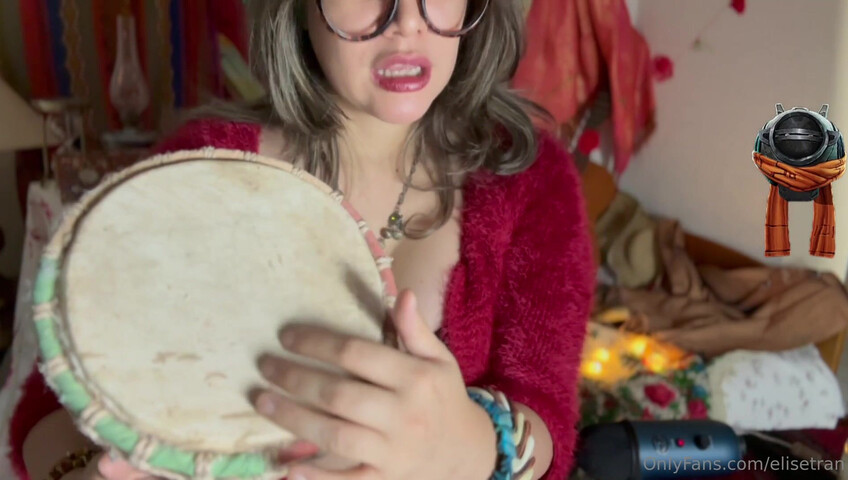 Elise Tran ASMR - Slutty hippie shopkeeper teases her hot tits