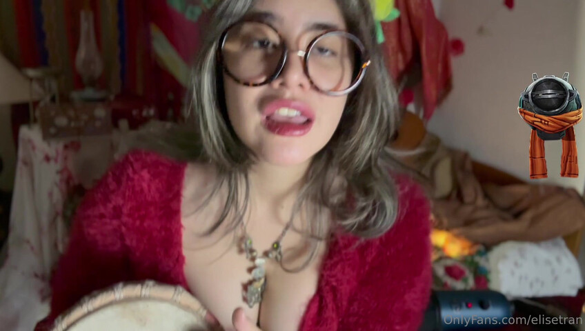 Elise Tran ASMR - Slutty hippie shopkeeper teases her hot tits