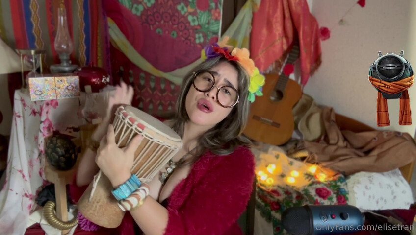 Elise Tran ASMR - Slutty hippie shopkeeper teases her hot tits