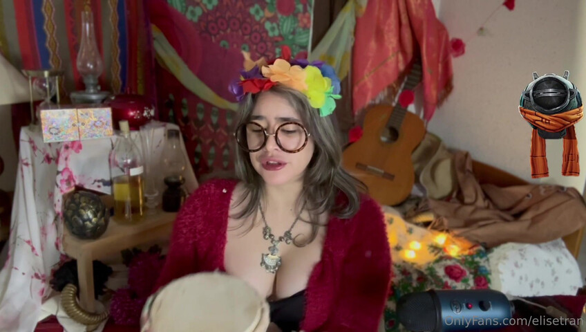 Elise Tran ASMR - Slutty hippie shopkeeper teases her hot tits