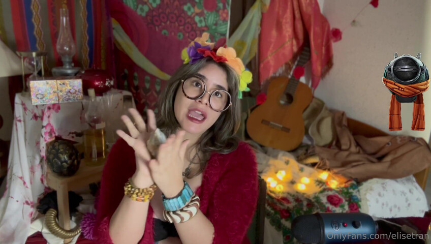 Elise Tran ASMR - Slutty hippie shopkeeper teases her hot tits