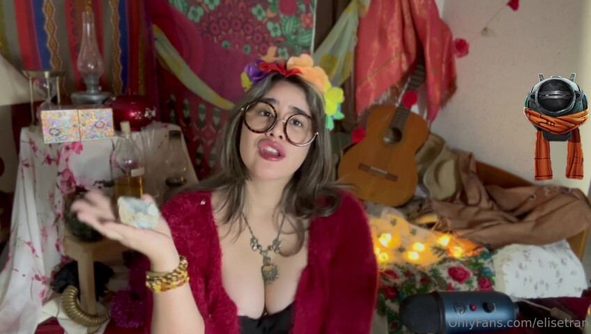 Elise Tran ASMR - Slutty hippie shopkeeper teases her hot tits